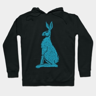 Linocut Rabbit Hoodie